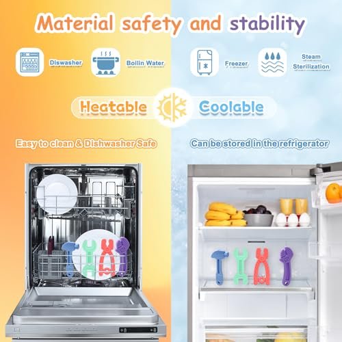 Yoolane® Baby Teether [Original] Silicone Teehing Toys for Babies - Tools Set Teething Relief Chew Toy BPA Free | Stuff & Essential & Gift for Toddler Infant Boy Girl 3+ Months | 4 Pieces